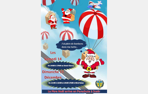Un Père Noël Parachutiste à Scaër les 14 et 15 décembre