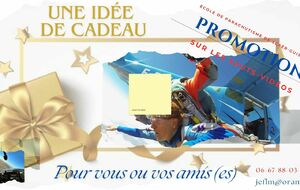 Profitez de notre promotion sur le saut en parachute tandem..